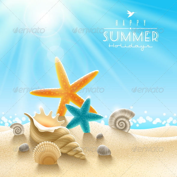 Summer Holidays Illustration - Nature Conceptual