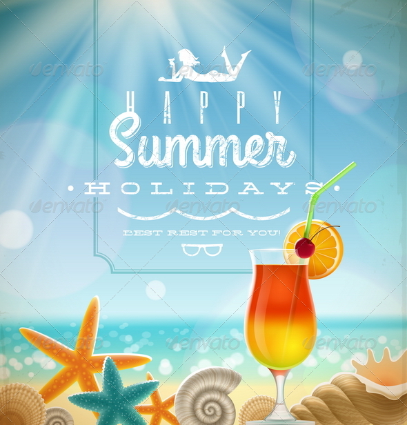Summer Holidays Illustration - Travel Conceptual