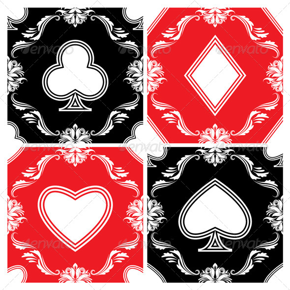 Playing Card Ornamental Pattern - Patterns Decorative