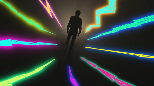 Glowing Doodles Elements template preview