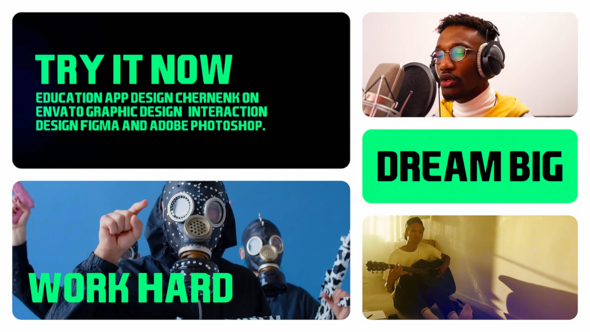 The Multiscreen Slideshow Openers template preview