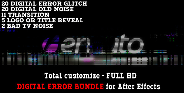 Digital Error Bundle - VideoHive 4948352