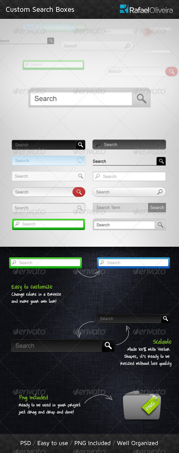 Custom Search Boxes - Forms Web Elements
