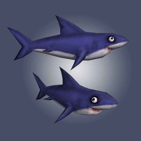 Low Poly Shark - 3Docean 4948480