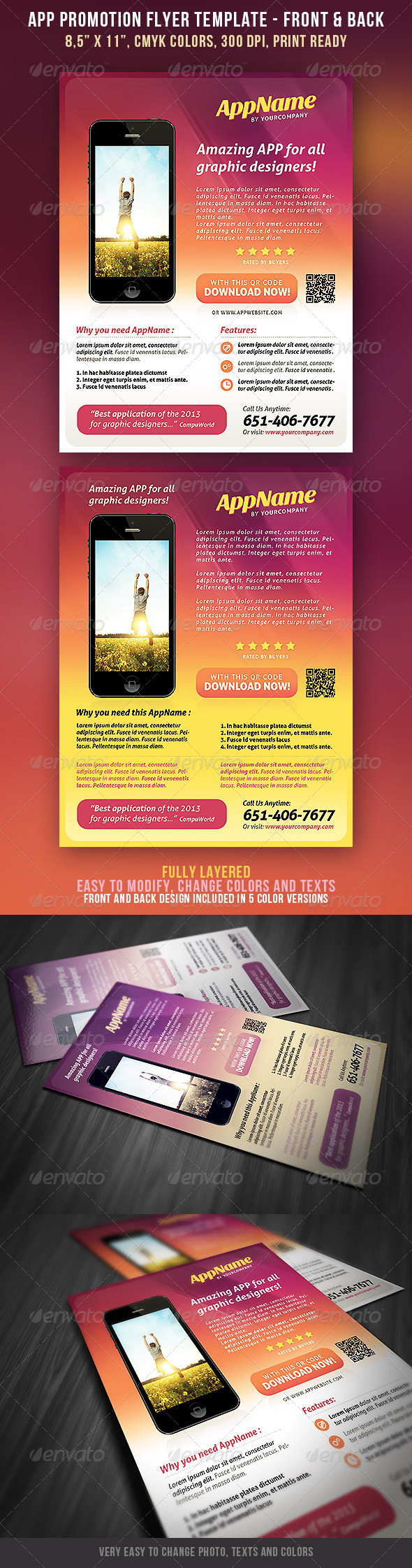 App Promotion Flyer 2 - Commerce Flyers