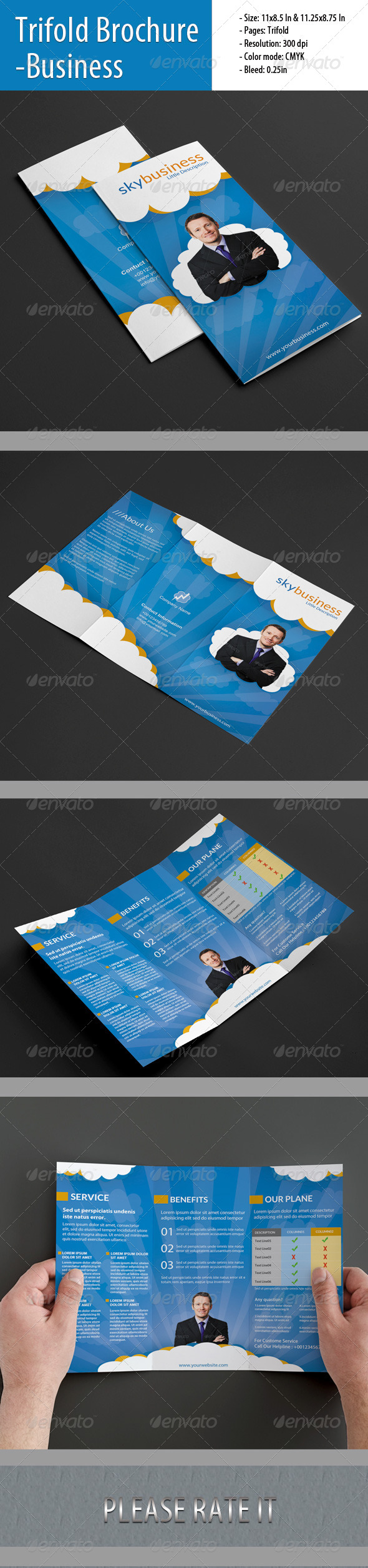 Trifold Brochure For Business - Corporate Brochures