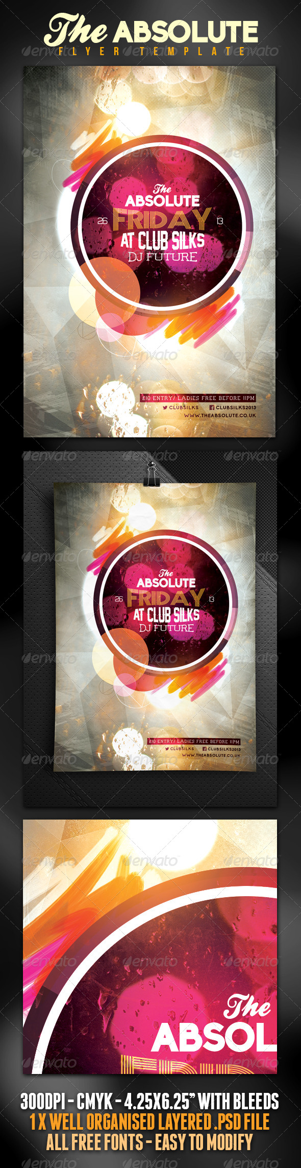 Absolute Nightclub/Party Flyer - Clubs & Parties Events