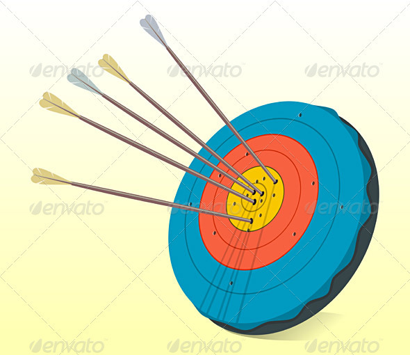 Vintage Target and Arrows