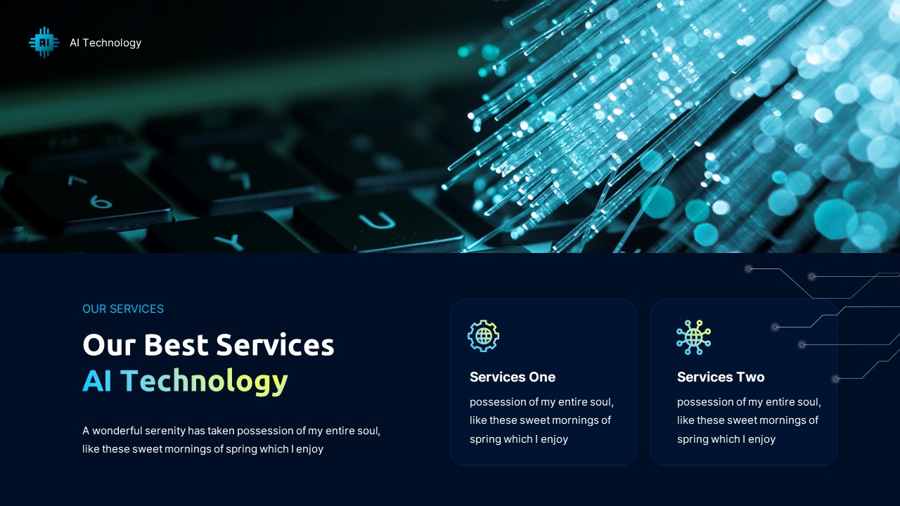 AI Technology PowerPoint Presentation Template, Presentation Templates