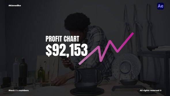 Text Titles Numbers Titles template preview