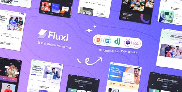 Fluxi - SEO Digital Marketing Django 5 Template