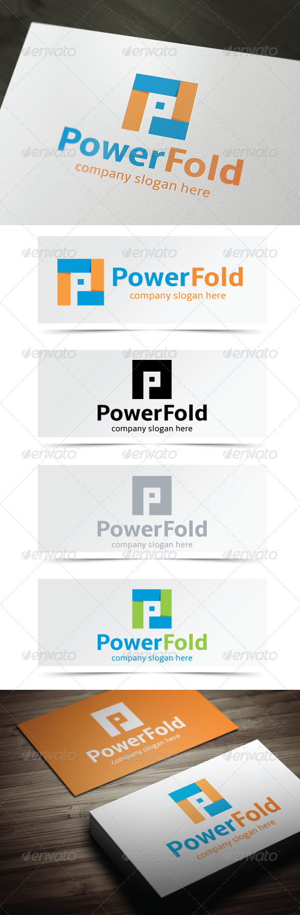 Power Fold - Letters Logo Templates