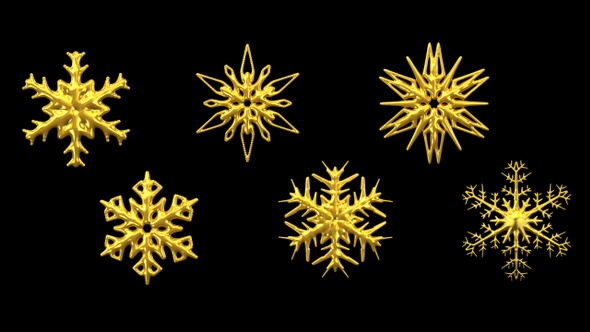 Golden Snowflakes Pack