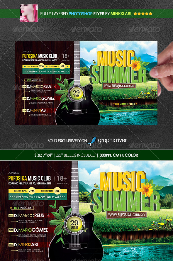 Summer Music Poster/Flyer - Events Flyers