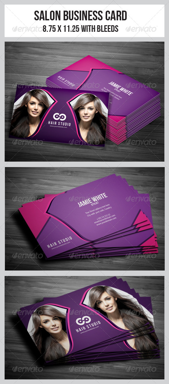 Salon Business Card Vol.4 - Industry Specific Business Cards