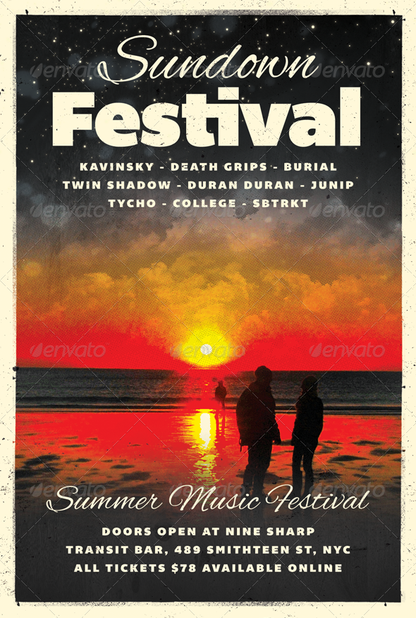 Sundown - Summer Flyer Template - Clubs & Parties Events