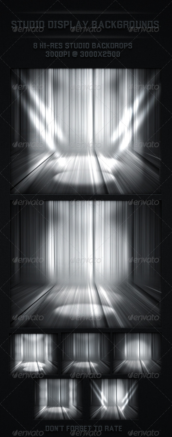 Studio Back Drop Spot Light Backgrounds - 3D Backgrounds