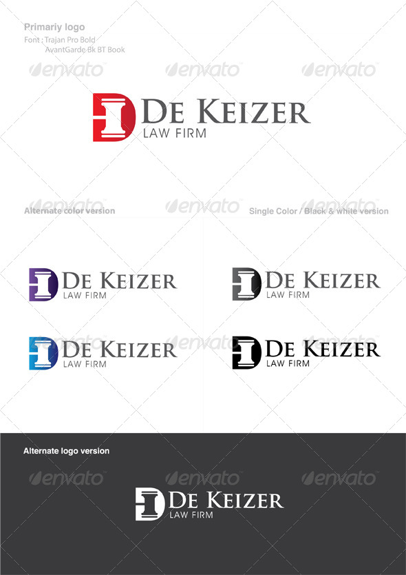 Law Firm Logo - Objects Logo Templates