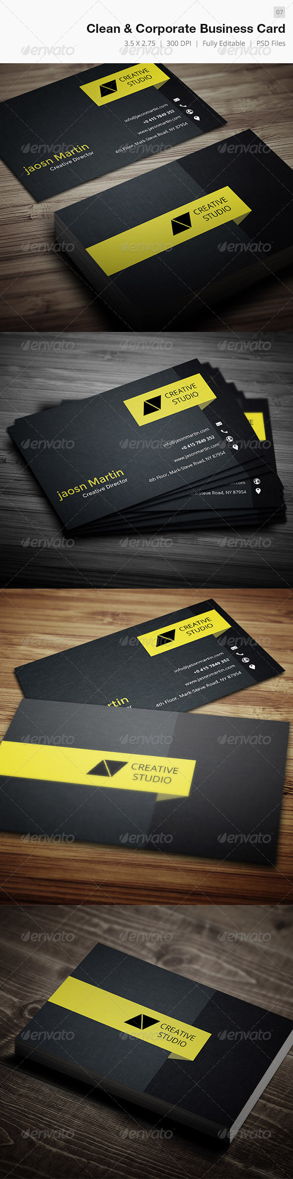 Creative Corporate Business Card - 07 - Creative Business Cards