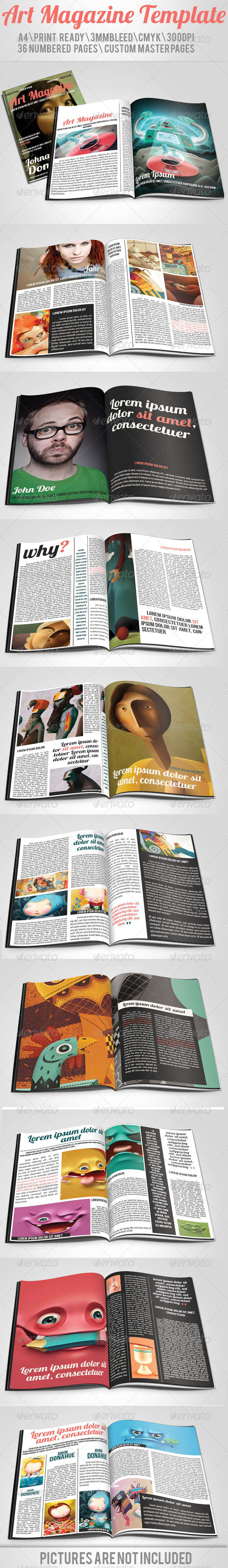 Art Magazine Template - Magazines Print Templates