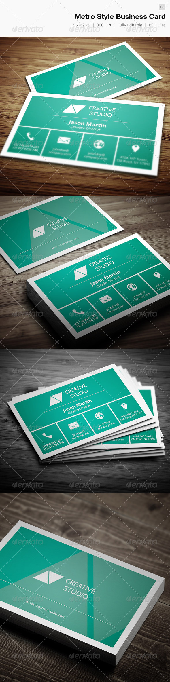 Metro Style Business Card - 08 - Creative Business Cards