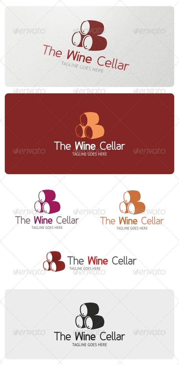 Wine Cellar Logo Template - Objects Logo Templates