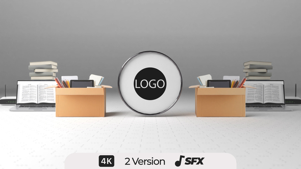 Online Learning Intro Logo Stings template preview