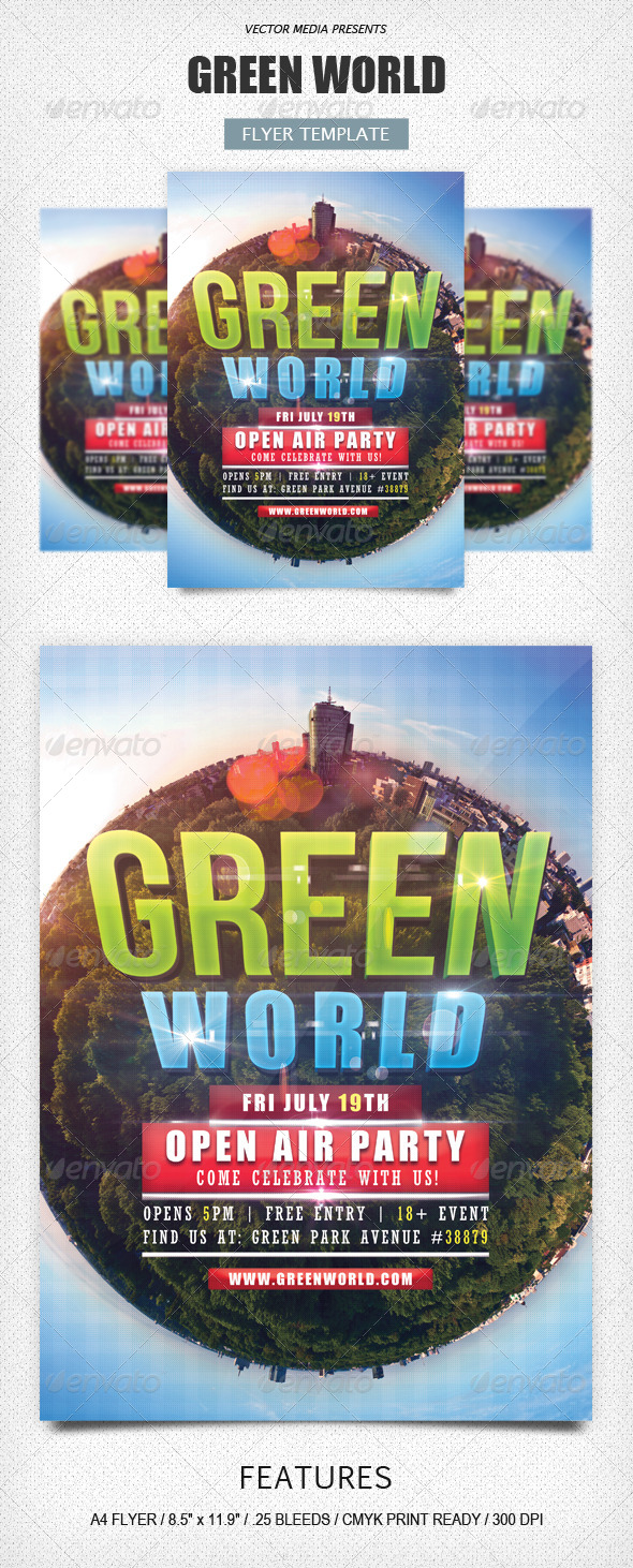 Green World - Flyer - Clubs & Parties Events