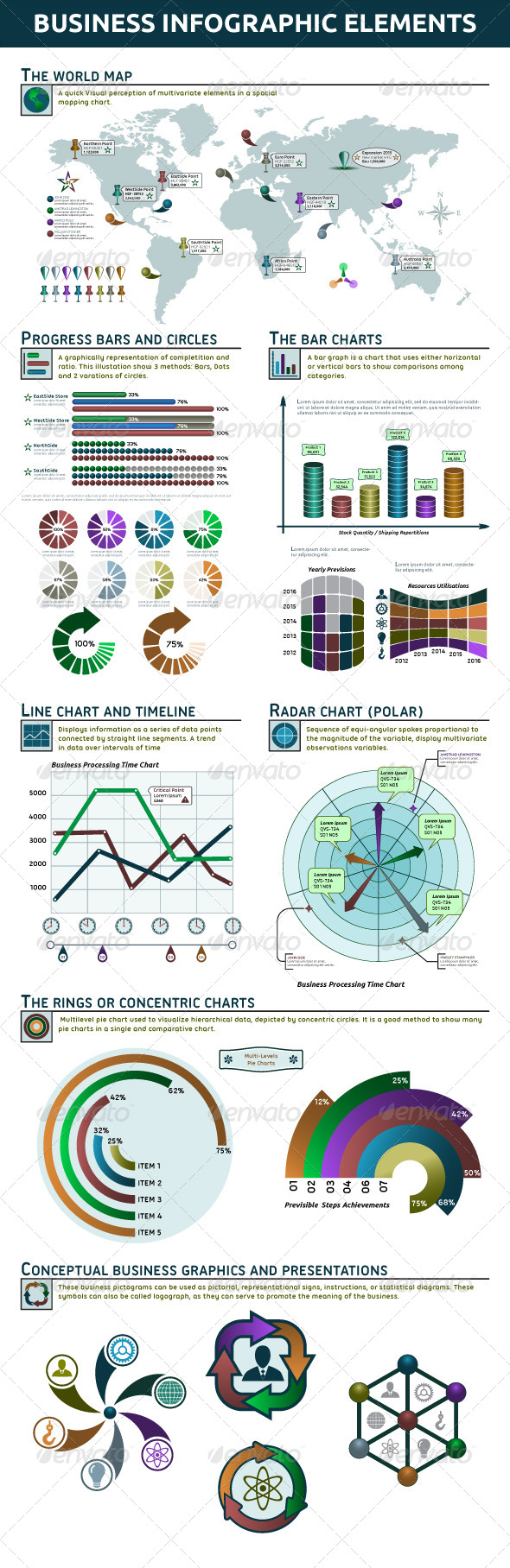 Business Infographic Elements - Infographics