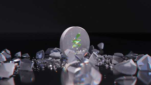 Falling Crystall Sphere Logo | AE Openers template preview