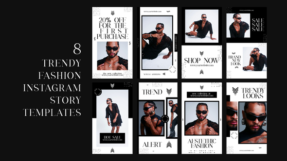 Fashion Trendy Instagram Story Product Promo template preview