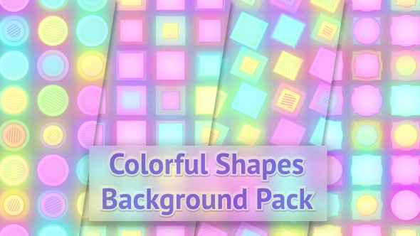 Colorful Shapes Background Pack