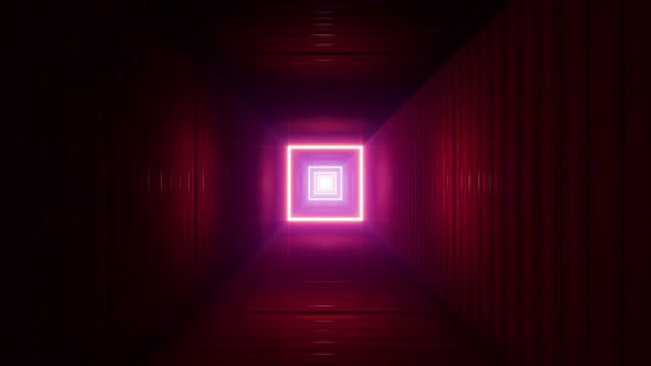 Square Light Red Container Box Tunnel alt