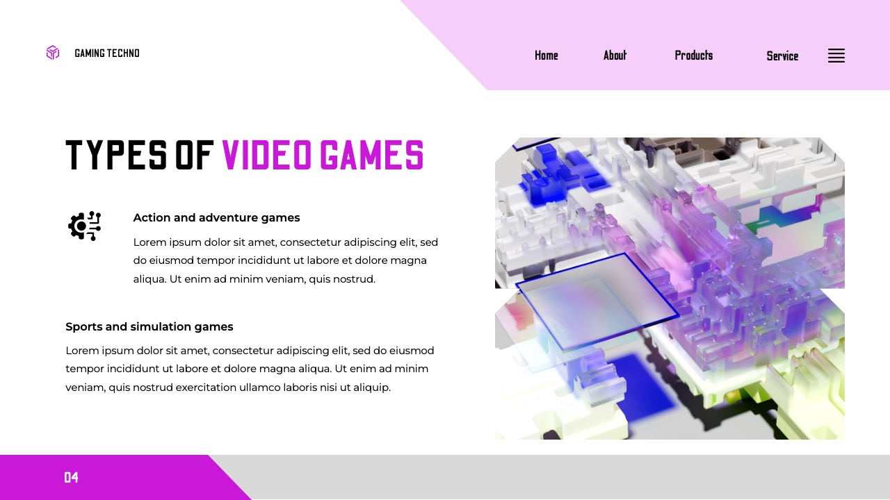 Slide Animation Game Gaming Google Slide, Presentation Templates | GraphicRiver