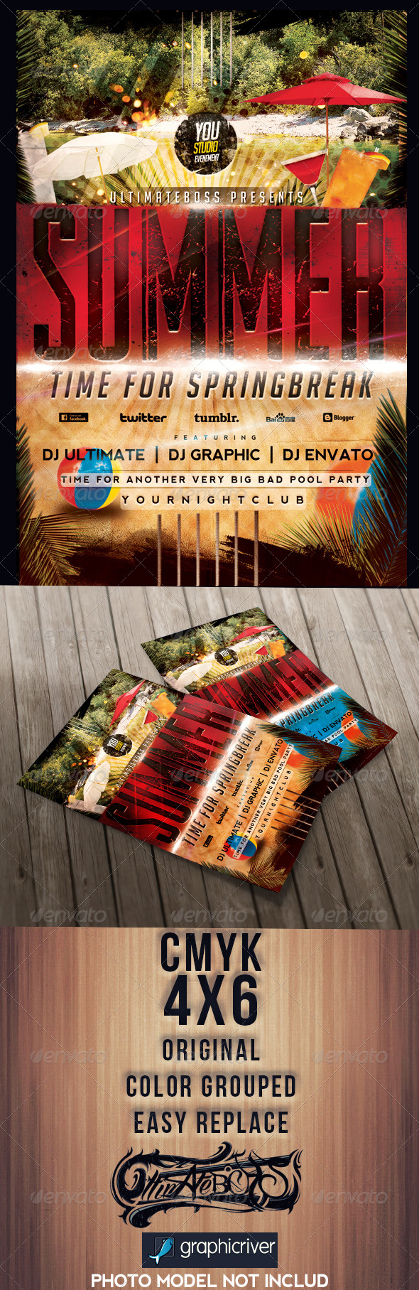 Summertime Springbreak - Events Flyers