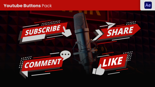 Youtube Button Pack Elements template preview