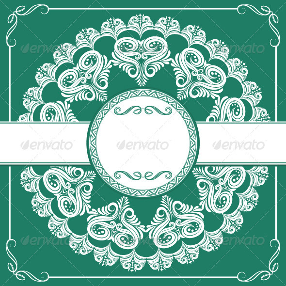 Circle Invitations Ornament - Borders Decorative