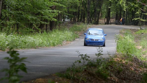 Blue Rally Car 11