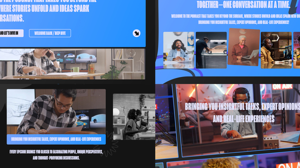 Dynamic Podcast Intro Pack Openers template preview