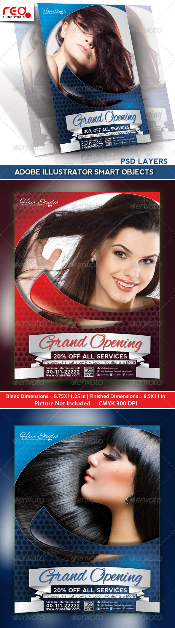 Hair Dresser Flyer/Poster Magazine Template - Commerce Flyers