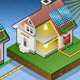 Isometric House with Solar Panel - VideoHive Item for Sale