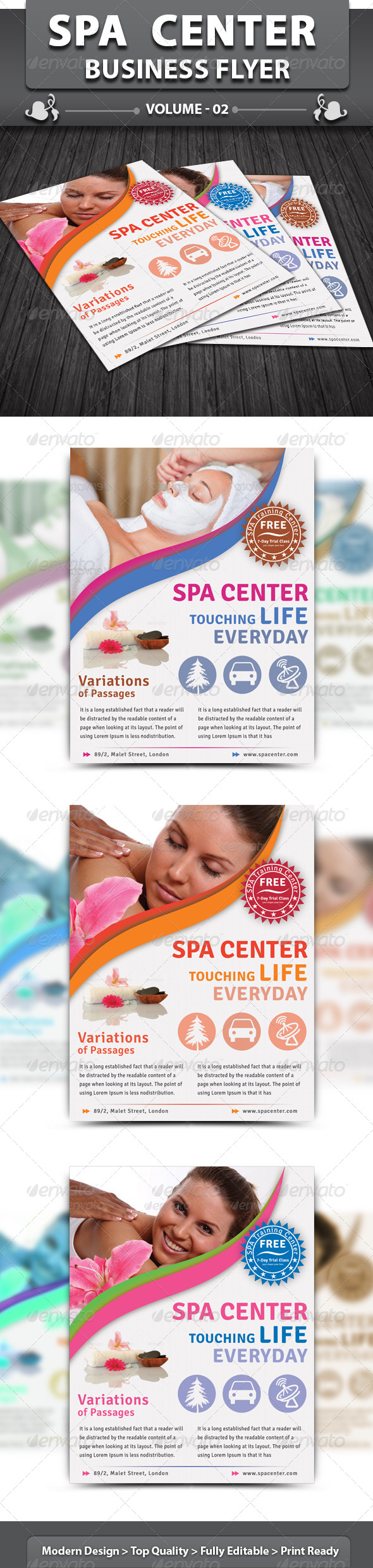 Spa & Beauty Saloon Flyer | Volume 6 - Corporate Flyers