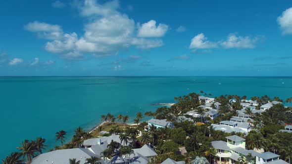 Paradise landscape of caribbean sea of Florida Keys Florida United States. alt