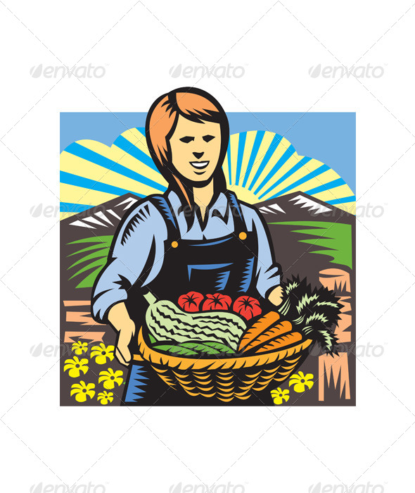 Organic Farmer - People Characters