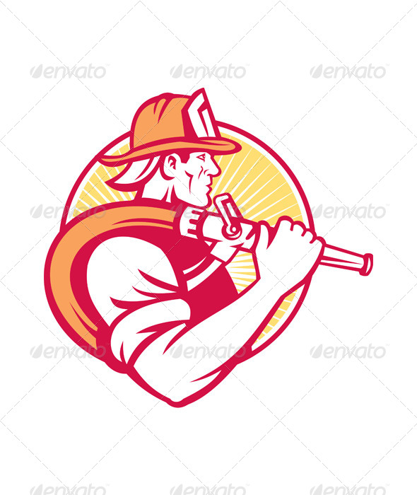 Firefighter Emergency - People Characters