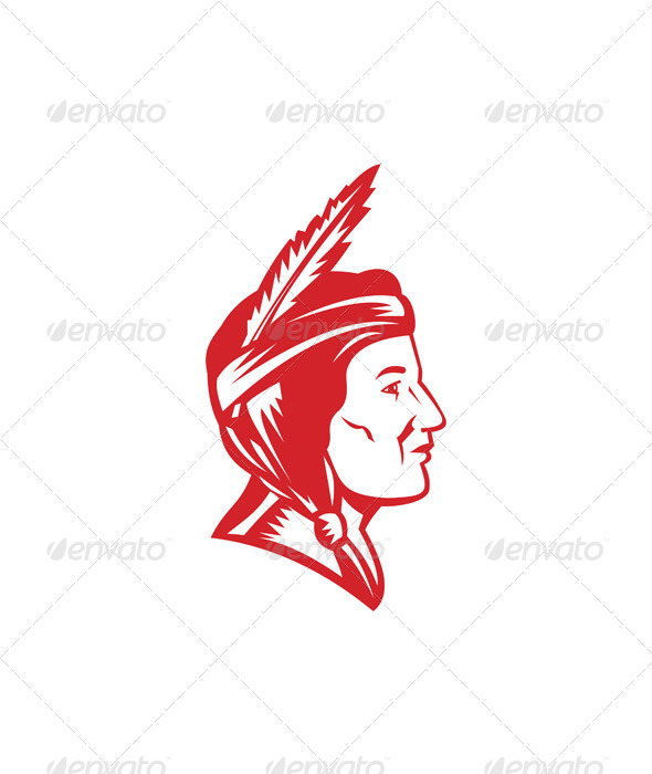 Native American Indian Squaw - People Characters