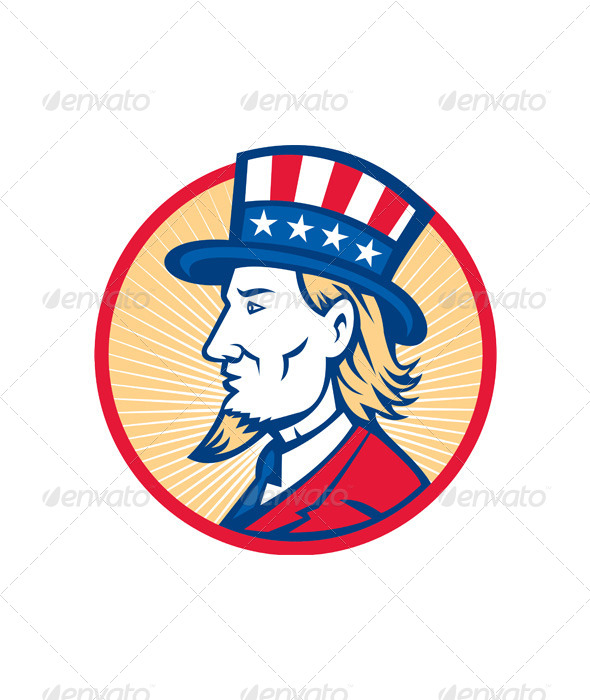 Uncle Sam American Side - People Characters