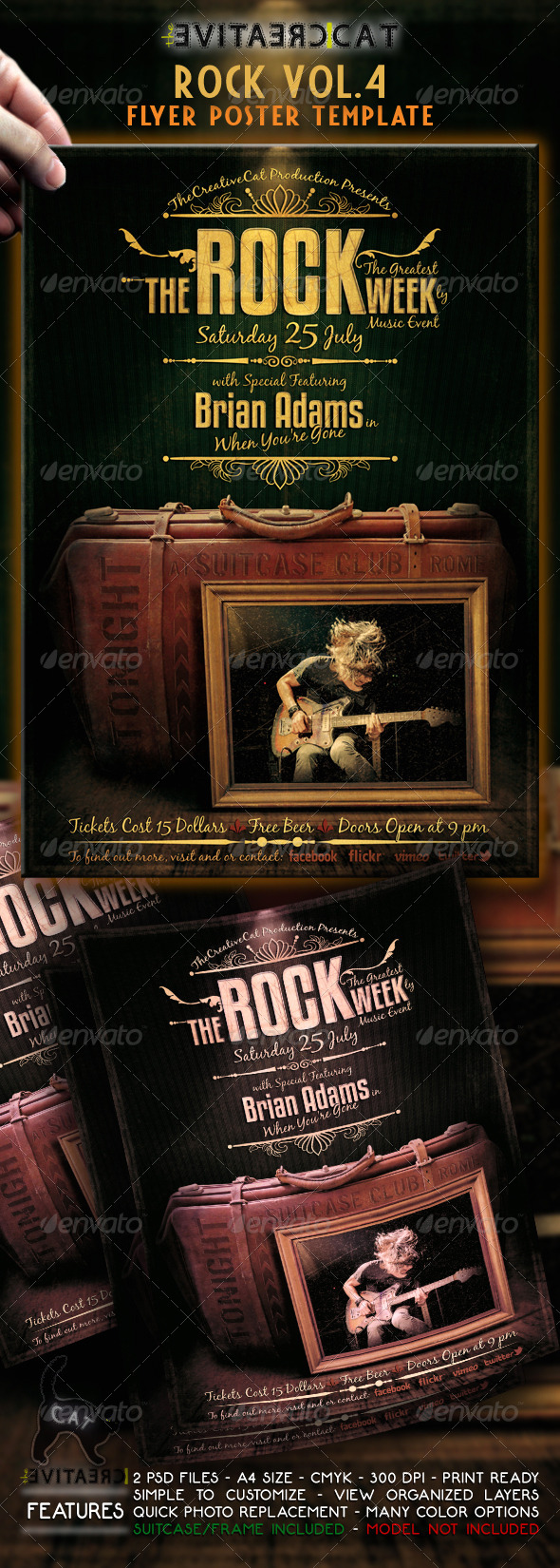 Rock Flyer/Poster Vol 4 - Events Flyers