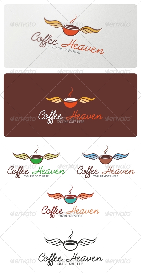 Coffee Heaven Logo Template - Symbols Logo Templates