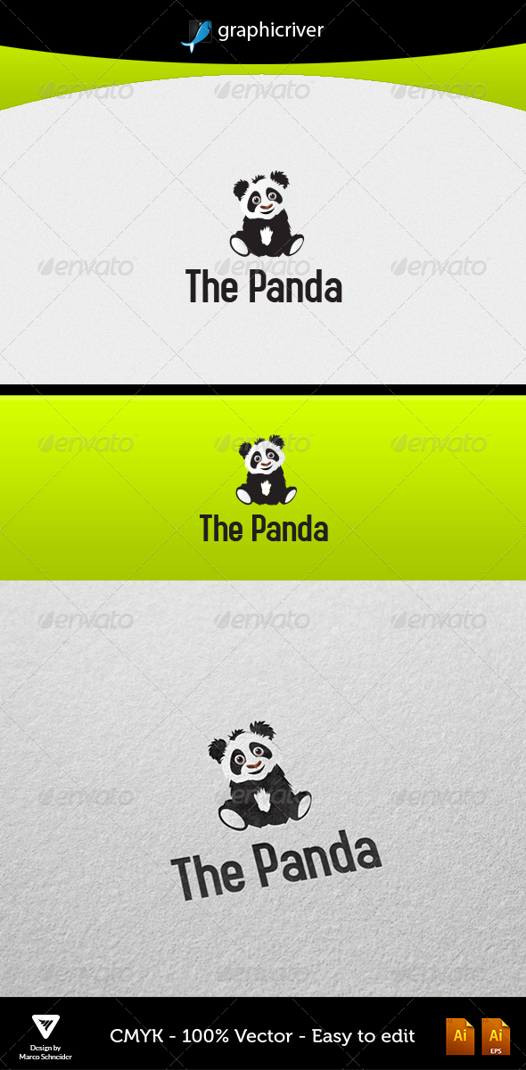 The Panda - Animals Logo Templates